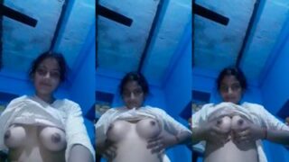 Gadis Bihari Seksi Memamerkan Payudara Kencangnya Untuk Kekasih