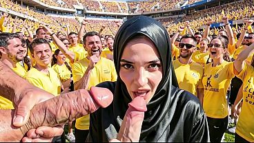 Cewek Fans Jerman Digebrak Bertubi-tubi Sama Tim Lawan – Video Interaktif Ai