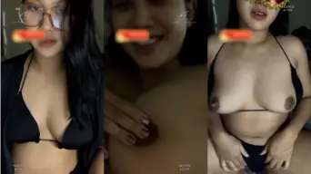 Bayi Isadora Pake Bikini Hitam Sambil Mainin Pentil Montoknya