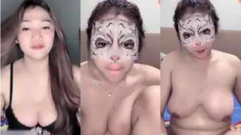 Miss Azkia Pake Lingerie Item Live Bugil, Bikin Liur Netes.
